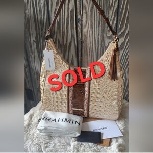 Nwt Brahmin Tabitha Contour Ambrose Shoulder Bag